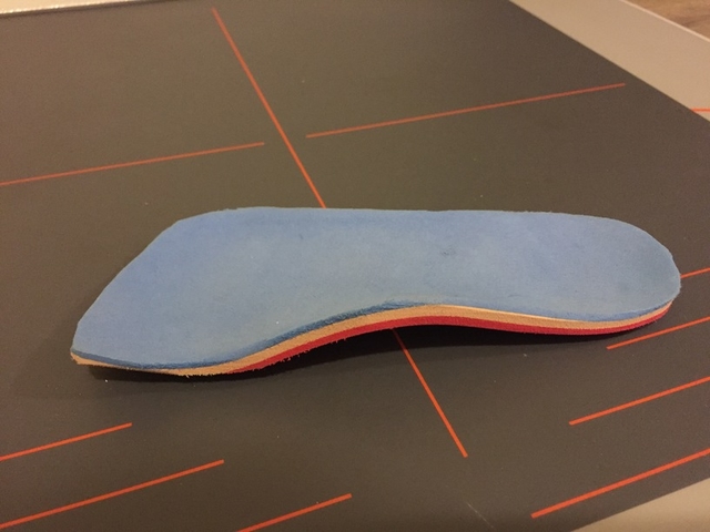 semelle thermophormées bleues